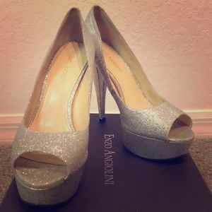 Silver Enzo Angiolini Heels